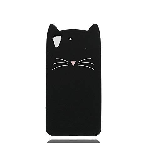 EarthNanLiuPowerTu Huawei Y6 II Carcasa, Huawei Y6 II Case, 3D Gato [Ultra-Delgado] [Antimanchas] [Anti-Drop] Prima de Material Delgado Protección Completa Funda para Huawei Y6 II - Negro