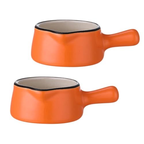 FUNOMOCYA 2 Piezas mini plato de salsa entretenido plato de condimento mini guarnición de condimentos fruteros fruteira plato de salsa de comida platillo para condimentos cerámica Orange