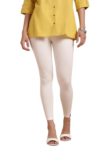 Image of TWIN BIRDS Super Stretchable Cotton Elasthane Fabric Ankle Length Leggings for Women
