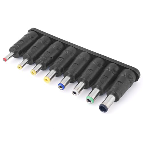 Adaptador DC BOXOB con 8 conectores para laptop y monitor miniatura 1