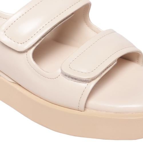 Image of MONROW Fancy And Stylish Extra Cushioning and Comfortable Fashionable Light Weight Vegan Fashion Heel Sandal for Women and Girls