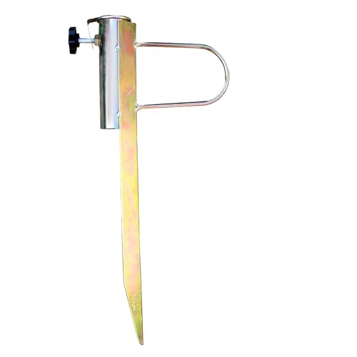 DIVCHI Washing Line Spike Rotary Ground Parasol Stand | Soil Spike | Cloth Airer Stand Base | Outdoor | Umbrella | Soil | Sand | Grass