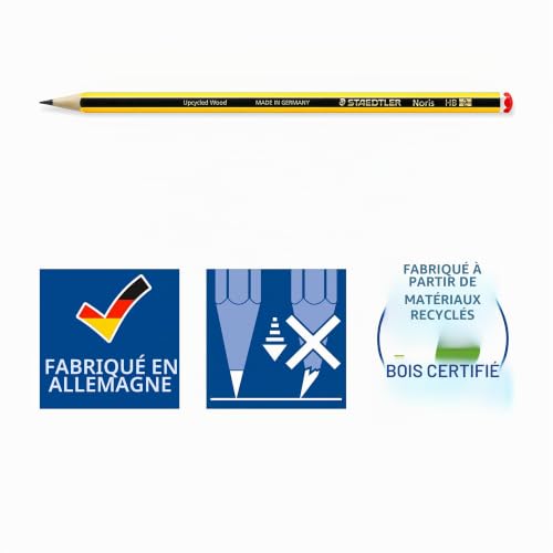 Staedtler Noris 120, Crayons à Papier Hb en Bois de Haute Qualité, Étui Blister de 5 Crayons Hb, 120-2 Bk5d (Lot de 2) – vue 5