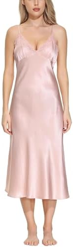 OSCAR ROSSA Women's Long Mulberry Silk Nightgown 100% Silk Full S...