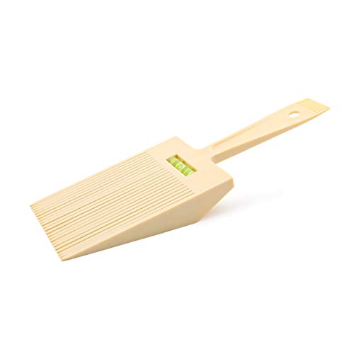 AUXSOUL Flat Top Guide Comb for Hair Cutting, Flat Top Styling Comb with Large Teeth Water Leveling Hairdressing Bang Grooming Flattopper Comb for Home Salon(Beige)