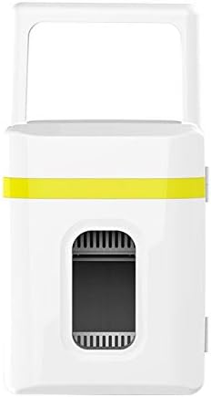 12V/240V Dual-use Cooler/Warmer Mini Refrigerator for Home & Car Portable Mini Car Fridge Car Cooler Box Freezer(white-Dinosaur Doodle4)