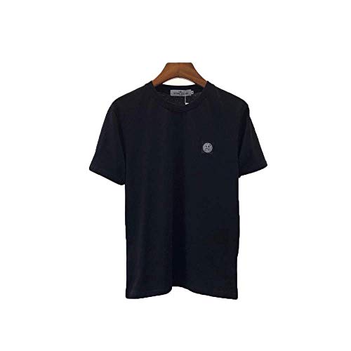 WHTIAN Camisetas De Primavera Y Verano para Hombres Y Mujeres, Mangas Cortas De Terciopelo Clásicas, Estampado De Terciopelo Hip Hop Callejero De Piedra, Sudaderas Sueltas, De Algodón