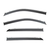 車のウィンドウバイザー レインガード 万里の長城 GWM Cannon Poer 2019+ に対応 アウトチャンネルレインシェード ウィンドウベントディフレクター(H-01)