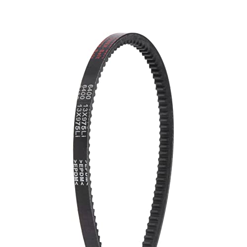 sourcing map 2Stk AX38(13x975Li) Gezahnte Keilriemen AX-Abschnitt Antrieb Rohkante Gürtel 975mm Innen Umfang EPDM für Kraftübertragung