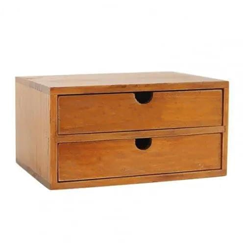 PASPRT Joyero para pendientes, caja de madera vintage, cajón de almacenamiento, cómoda de madera, caja de joyería, organizador de cosméticos, decoración del hogar, caja de almacenamiento de