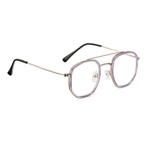Image of ROYAL SON Polygon Blue Ray Cut Computer Glasses for Men Women