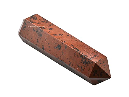 Image of Amazing Gemstone Large Mahogany Obsidian Crystal Towers ~ Natural Healing Crystal Point Obelisk for Reiki Healing and Crystal Grid (5.5 to 6 INCH)