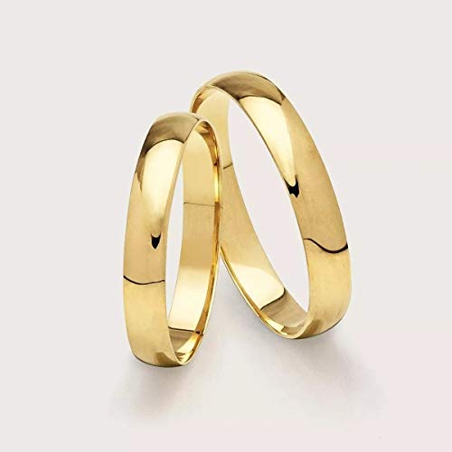 Par De Aliança Em Ouro 18k Peso Médio 3.0 Gramas (o Par)