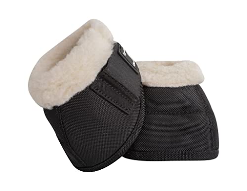 Classic Equine Dyno Fleece Bell Boots S Black