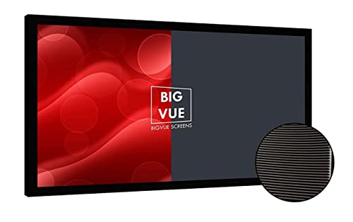 Image of BIG VUE 120 Inch ALR UST Projector Screen 16:9 Ambient Light Rejecting Projection Screen for Ultra Short Throw Projector, 160 Wide View Angle Fixed Frame Screen for Classroom, Home Theater or Office