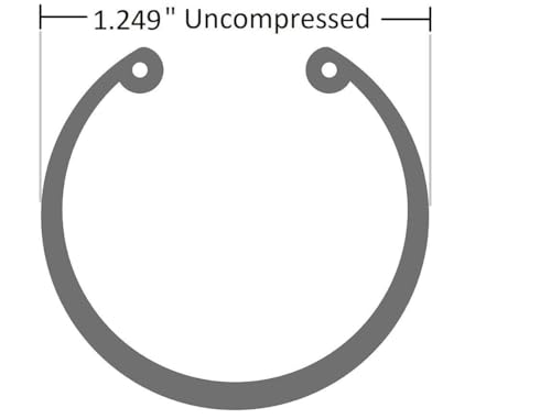 Generic SR 300-112 - 1-1/8'' Internal Snap Ring - Tru-Arc Type 1.249'' Uncompressed (4 Pack)