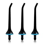 3 PCS Water Flosser Replacement Jet Tips Compatible with Nicwell, COSLUS, Mospro, Zerhunt Oral Irrigators, High-Quality Black Nozzle Tips for Effective Oral Care