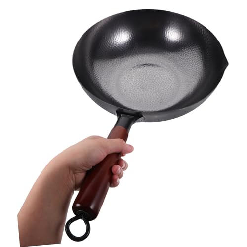 Wok antiadherente Healifty de hierro forjado miniatura 2