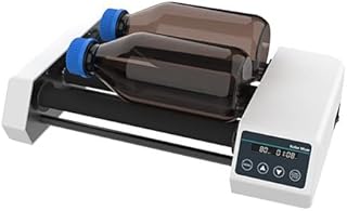 YFYIQI Roller Mixer 4 Rollers Test Tube Roller Lab Roller Shaker with Brushless Motor Horizontal Rolling Speed 20 to 80rpm Specs Ï†45 to 100mm Max Capacity 1L Reagent Bottle*2/2kg