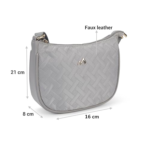 Image of Metro Women Casual Fabric Soft Body Zipper closure Quilted Sling Bag