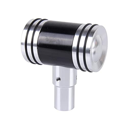 AutoMoto-Stain-Less-Steel-Hammer-Type-Gear-Knob-Shifter-Manual-or-Automatic-Shift-Knob-Aluminum-Alloy-Car-Shifting-Head-T-Shape-Lever-Stick-Handle-Compatible-for-All-Type-of-Cars-Black-Colour