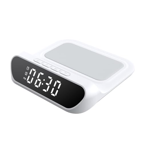 The Style SutraAlarm Clock Tabletop Ornament Gifts Table Clock for Farmhouse Bedroom Office White | Home Decor| Alarm Clocks