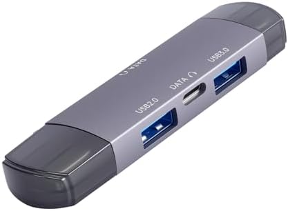 CHONCHOW USB Hub for Laptop, Aluminum 4 Ports USB Hub 3.0 USB Spl...