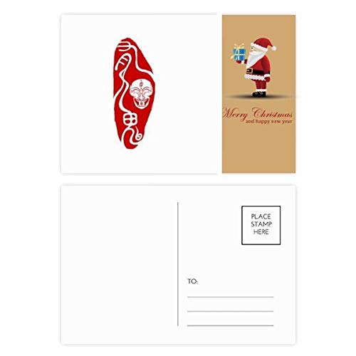 Cartes postales masque de démon de Chine, lot de 20 pièces pour correspondance