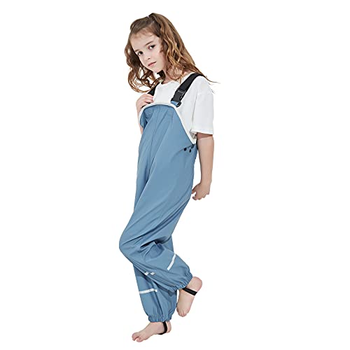 Image of Kids Unisex Rain Pants, Green, Size 2-9 Years