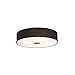 Price comparison product image Qazqa - Country Ceiling Lamp I Ceiling Flush Light 50cm Black - Drum Jute- - Modern - Suitable for LED E27 | 4 Light - Fabric Flush Ceiling Light - Suitable for Living Room I Kitchen I Bedroom I