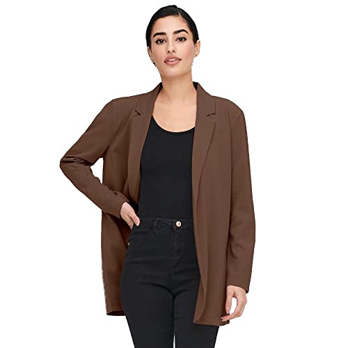 JDY Jdygeggo L/S Blazer Jrs Noos Mujer, Marrón Aztec, M