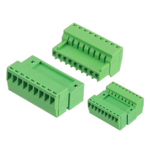 Connecteur 9 broches 3mm mâle femelle vert pour carte PCB et broches de circuit électronique