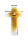 ✅ Glas-Kreuz das Ornamente ist mit echter Goldfarbe handgemalt.