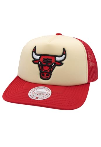 Mitchell & Ness NBA Vintage Block Trucker Cap Chicago Bulls Cream/Red