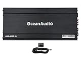 OceanAudio OAE-1200.1D Monoblock Class D Amplifier 2400W with Remote Subwoofer Level Control