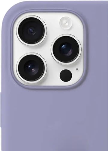Image of Premium Liquid Silicone Case for iPhone 16 Pro - Slim Full Body Protective Back Cover with Soft Microfiber Lining, Anti-Slip Grip Scratch Resistant Phone Case (Lavender)