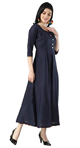 Image of DHRUVI TRENDZ Women's Rayon Kurta