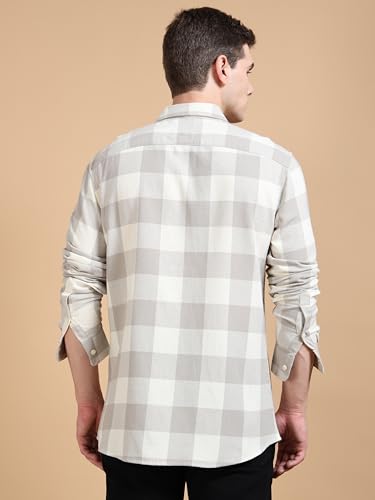 Image of StitchX Men's Brushed Cotton Buffalo Checkered Shirt-S-2XL