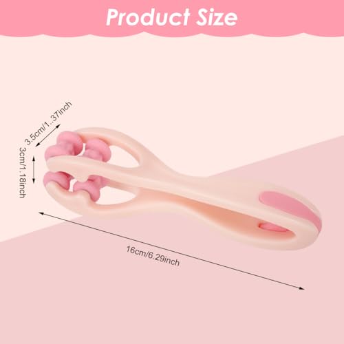 Image of HANNEA Finger Acupressure Roller Massager Machine For Pain Relief | Targeted Finger Pressure, Helps Ease Daily Tension, Dual Row Roller, Compact Hand Design, Portable Use, Cleaning Guidance