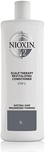 Nioxin System 2 Scalp Therapy Conditioner with Peppermint Oil, Treats Dry Scalp, Provides Moisture Control & Balance, For Natural Hair with Progressed Thinning, 33.8 fl oz