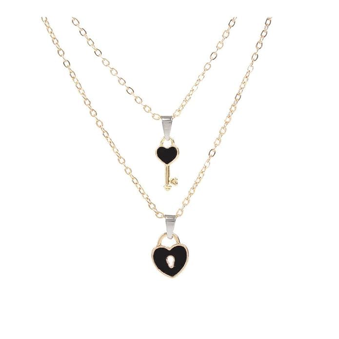 See full amazon price history chart for ARZONAI One pair of couple necklace simple fashion small key lock love pendant golden clavicle chain necklace gift for women and Girls ARZONAI One pair of couple necklace simple fashion small key lock love pendant golden clavicle chain necklace gift for women and Girls (B0CZJSDGD8) Amazon Price History, Amazon Price Tracker