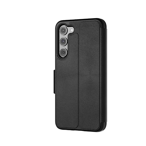 tech21 EvoLite Étui Portefeuille pour Galaxy S23-3 avec Fente pour Cartes, Protection Contre Les Chocs, Noir