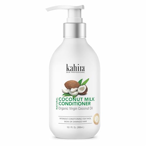 Image of Natural Coconut Milk Conditioner | With Organic Virgin Coconut Oil | Intensive Conditioning for Thick, Weak or Damaged Hair | Dermatologically Tested | 300ml (10.1 Fl. Oz.)