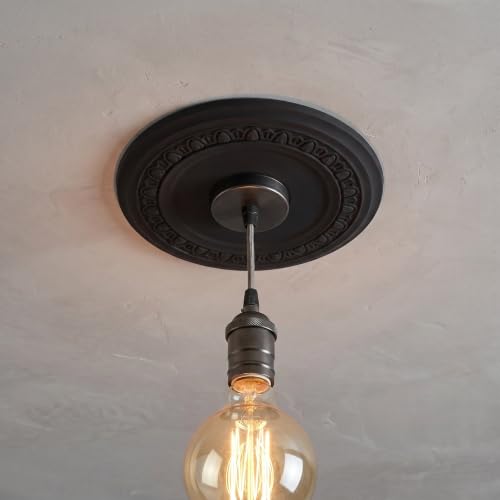 Rosace de plafond Kisangel cache-trou pour ventilateur