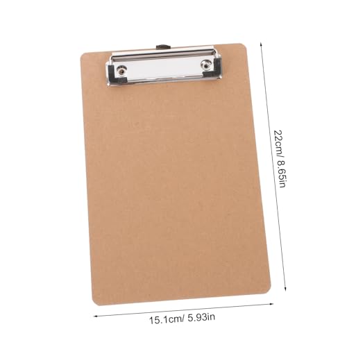 Abaodam 5個 多機能 アイアン製 ポータブルクリップボード メモ用 対応書類整理用 会議 学校