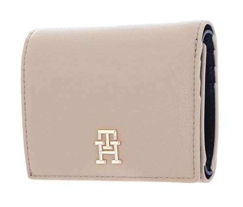 Tommy Hilfiger Damen TH Casual Bi-Fold Geldbörse, Beige, Einheitsgröße, beige