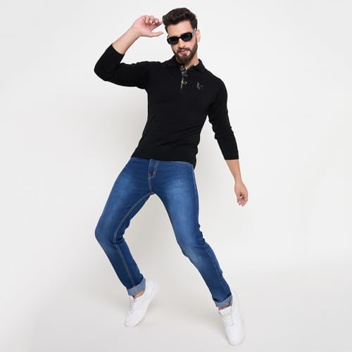 Image of Duke Men's Acrylic Blend Casual Pullover Sweater
