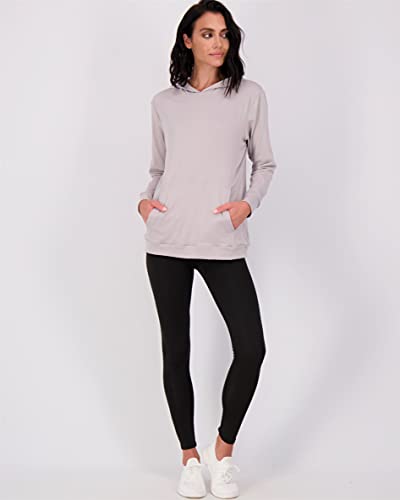 Real Essentials 3 Pack: Women's Dry Fit Long-Sleeve Hoodie Pullover Sweatshirt Pocket - Active Lounge (Available In Plus)4