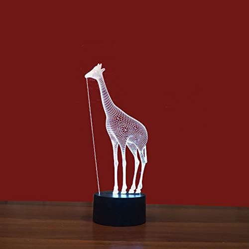Xdorra Giraffe 3D Night Light, Acrylic Giraffe USB LED Table Lamp Home r2d2 3D Arts Decor - 7 Colors Changing Bedroom Decor Night Light Gifts for Father Mother Husband Wife