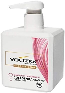Voltage Shampoo Shampoo Collagen + Vitamin H - 500ml, white, 500 ml (Pack of 1)